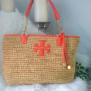 Tory Burch Thea straw tote
